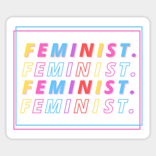 Feminist - Girl Power Design Magnet